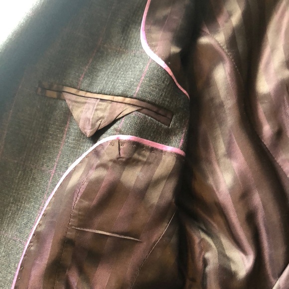 Banana Republic Wool Blazer Sz. 4 Brow Pink Lined - Picture 5 of 8